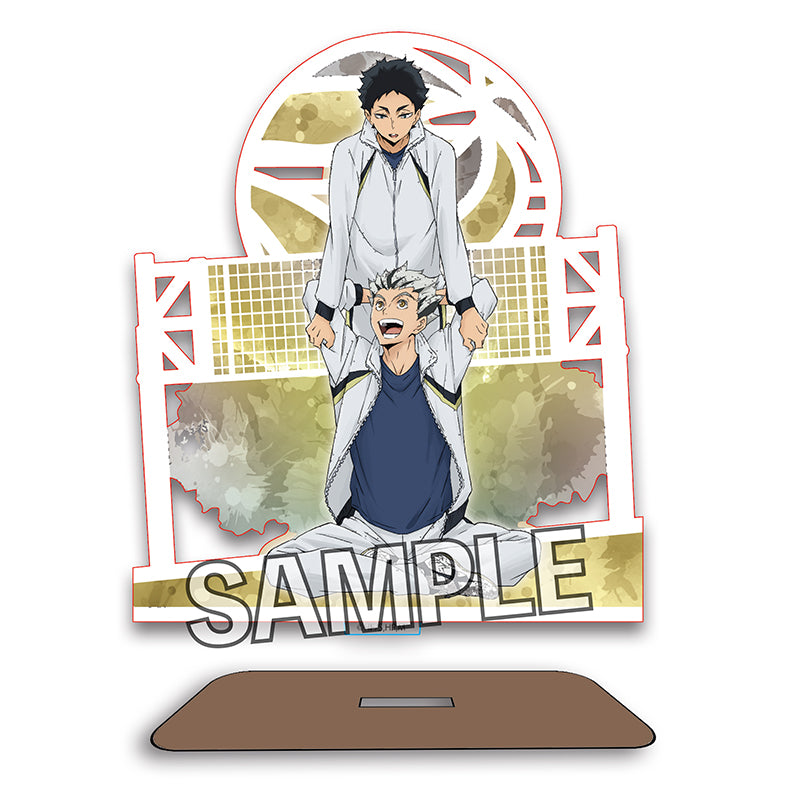 ハイキュー!!_ウォーミングアップ!!木製スタンド 木兎光太郎&赤葦京治