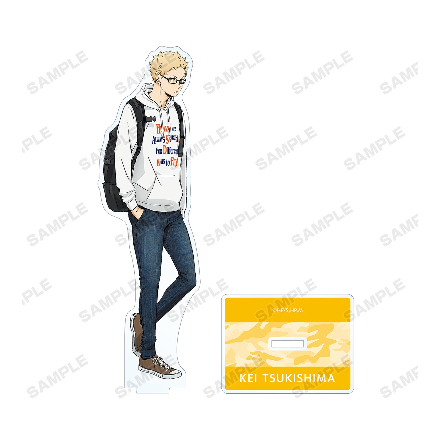 ハイキュー!! TO THE TOP × 東武動物公園_描き下ろしイラスト 月島蛍 レジャーver. BIGアクリルスタンド