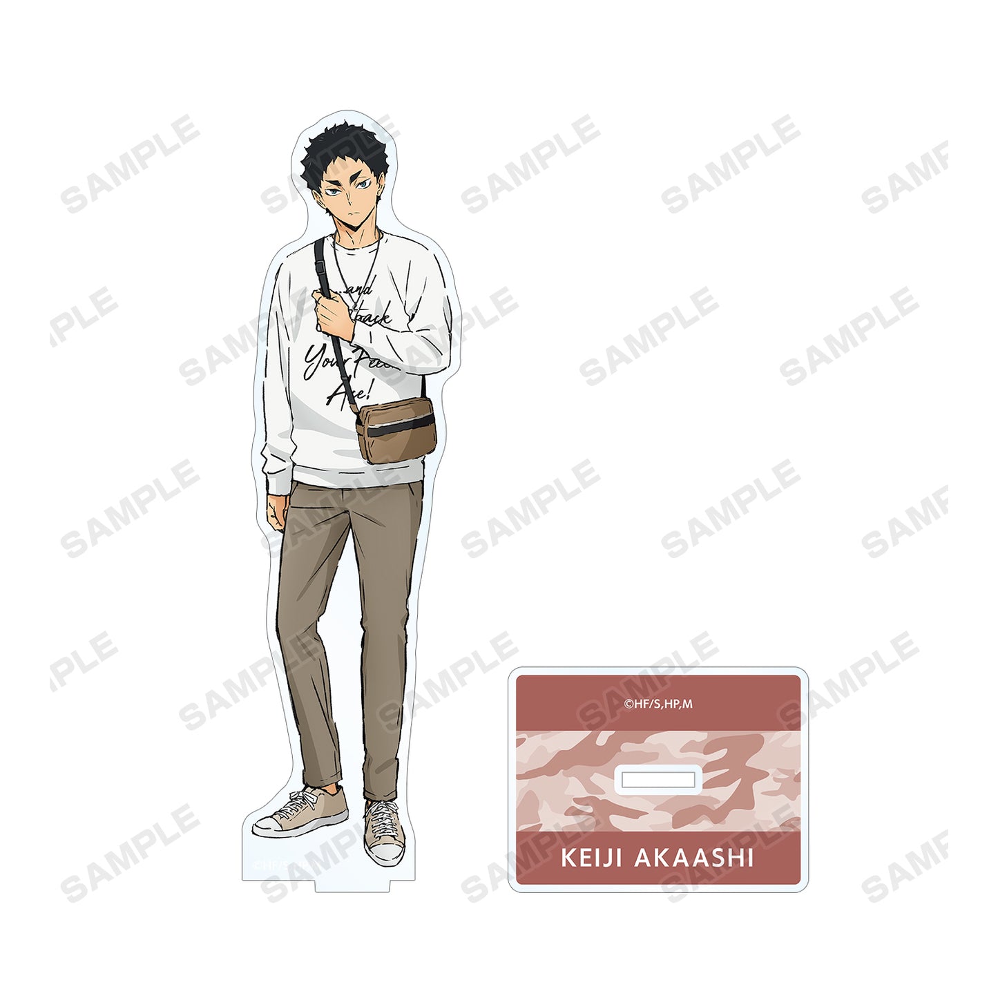 ハイキュー!! TO THE TOP × 東武動物公園_描き下ろしイラスト 赤葦京治 レジャーver. BIGアクリルスタンド