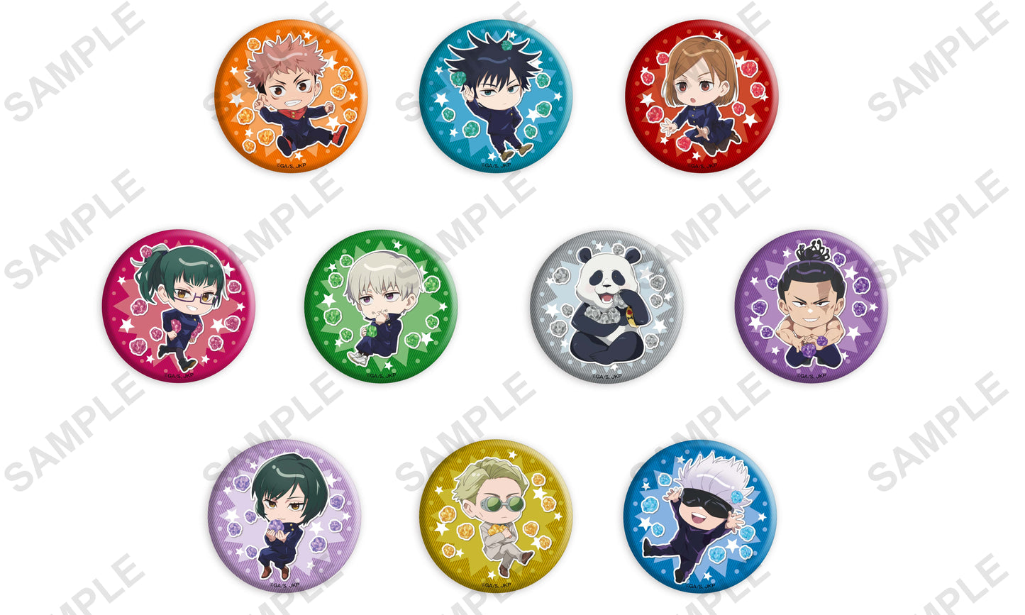 呪術廻戦_缶バッジ+75 ポップコーンver. 1BOX