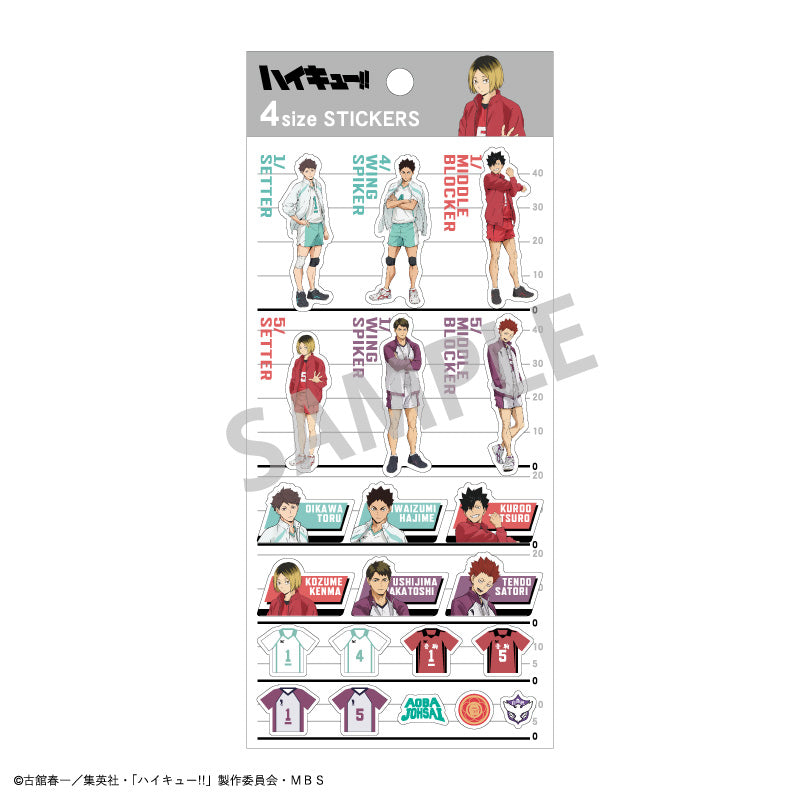 ハイキュー!!_4サイズステッカー/青葉城西高校・音駒高校・白鳥沢学園高校