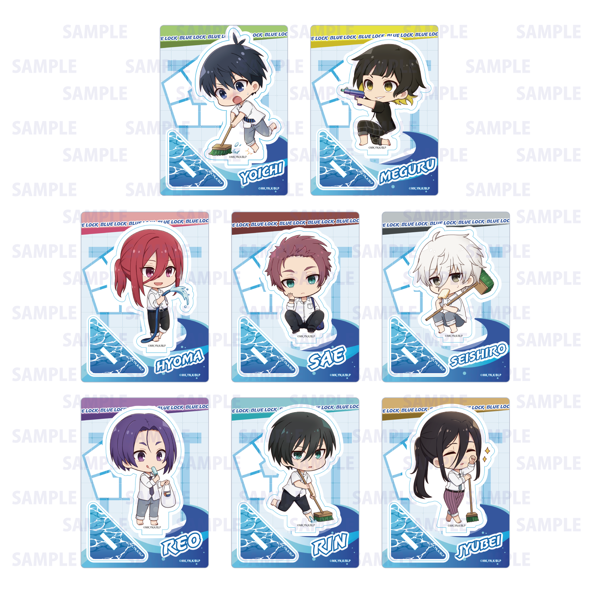 ブルーロック_ミニキャラスタンド プール掃除 Ver. 千切豹馬