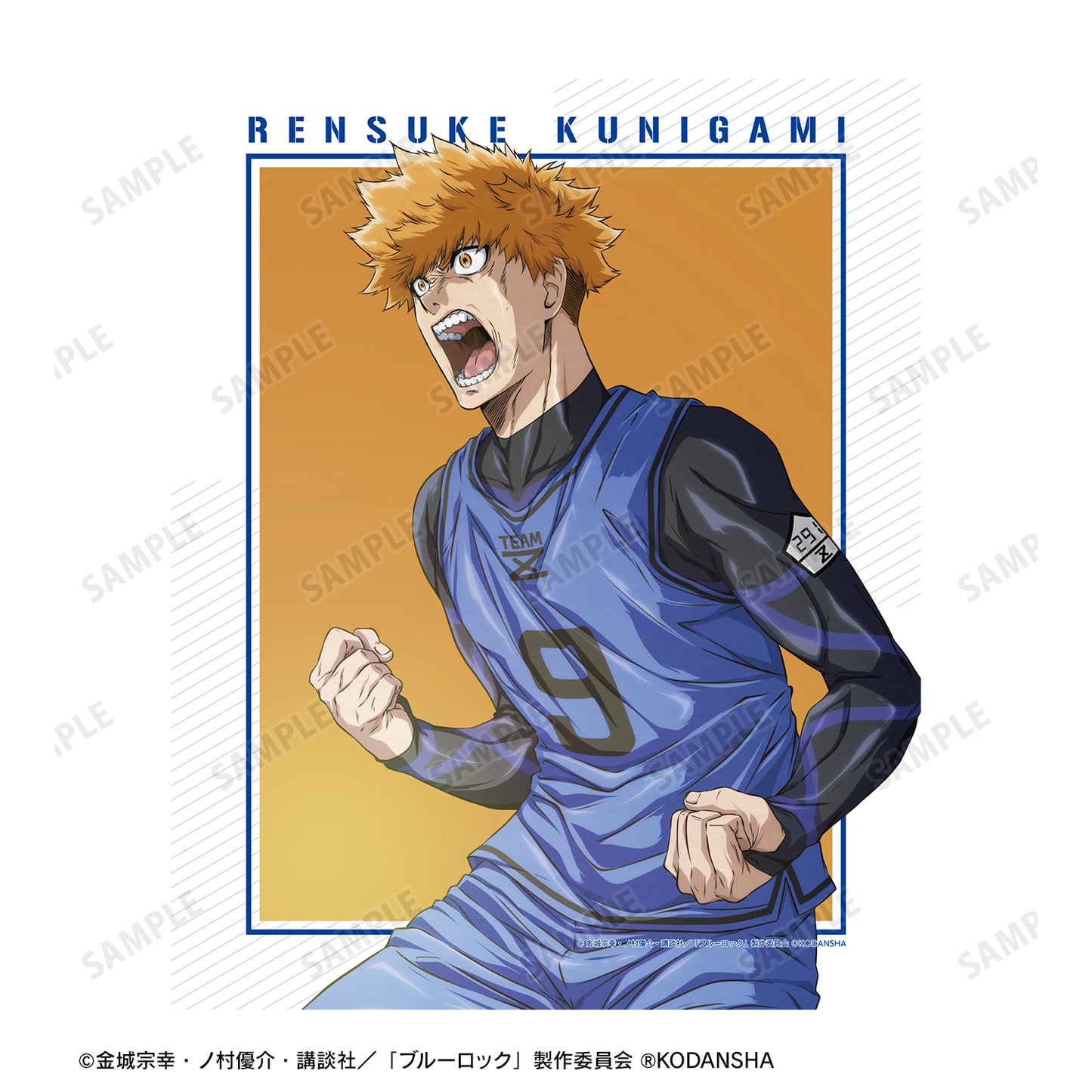 ブルーロック_國神 錬介 キャラクタービジュアルキャンバスボード