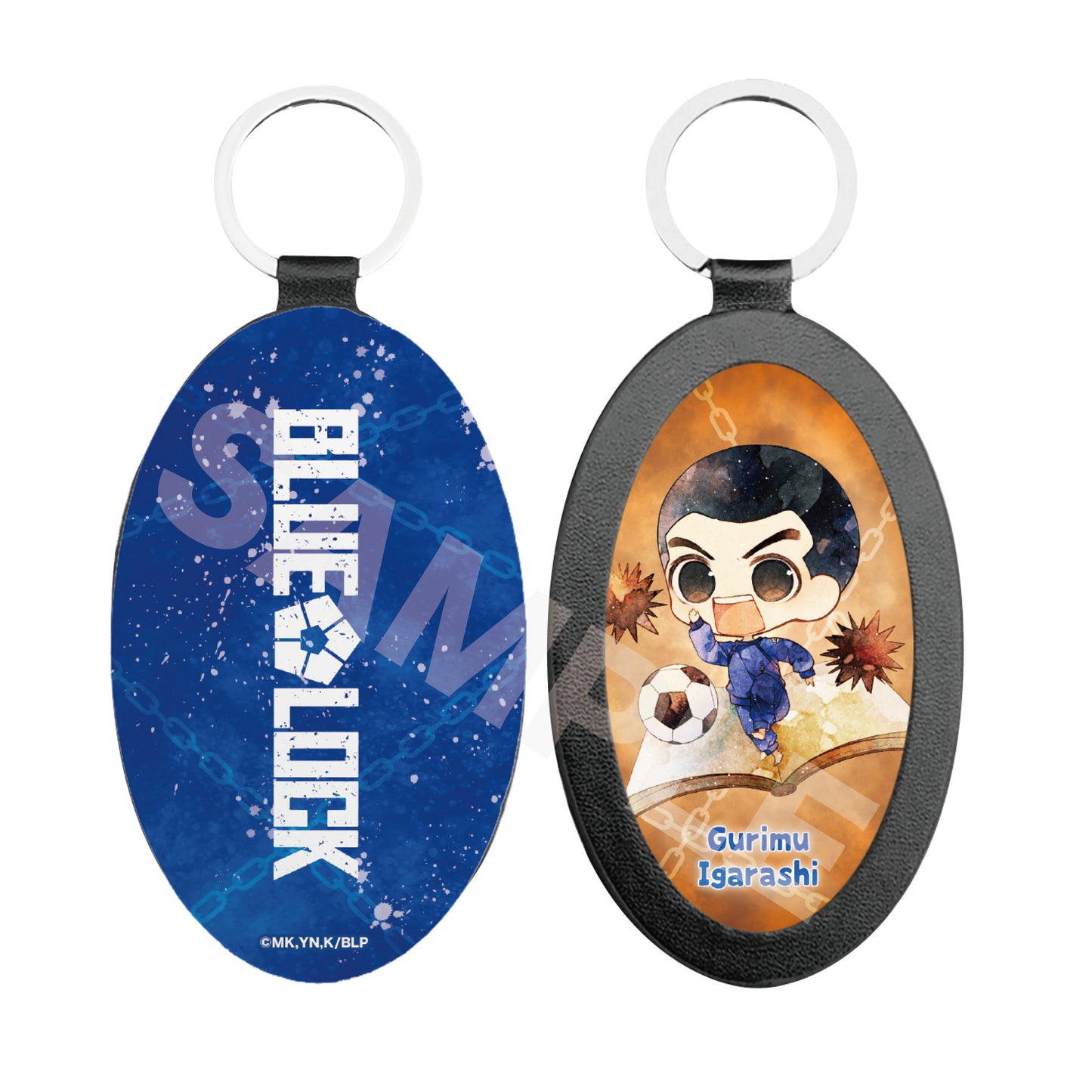 ブルーロック_キャラでるアート レザーキーホルダー /17 五十嵐 栗夢(ミニキャラ)