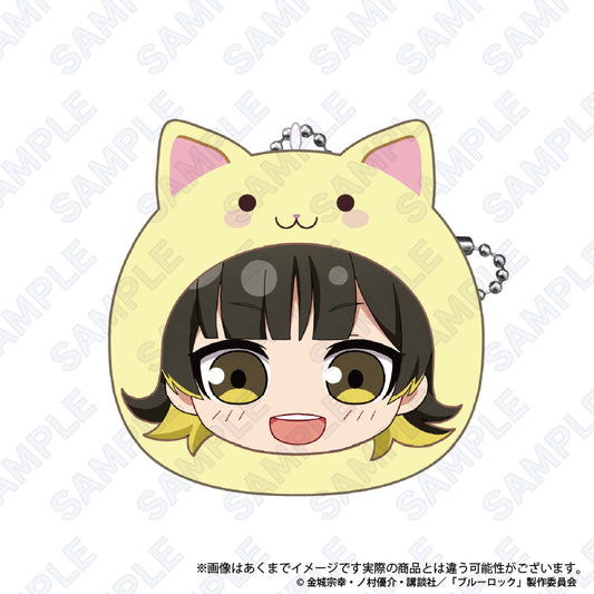 ブルーロック_もちふわクッションキーホルダー(まるめいつ絵柄) 蜂楽廻