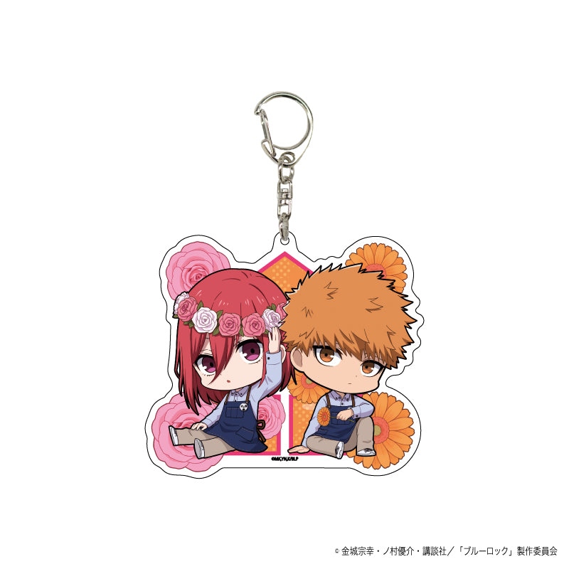 ブルーロック_デカアクリルキーホルダー06/花ver. デザインB(ミニキャライラスト)