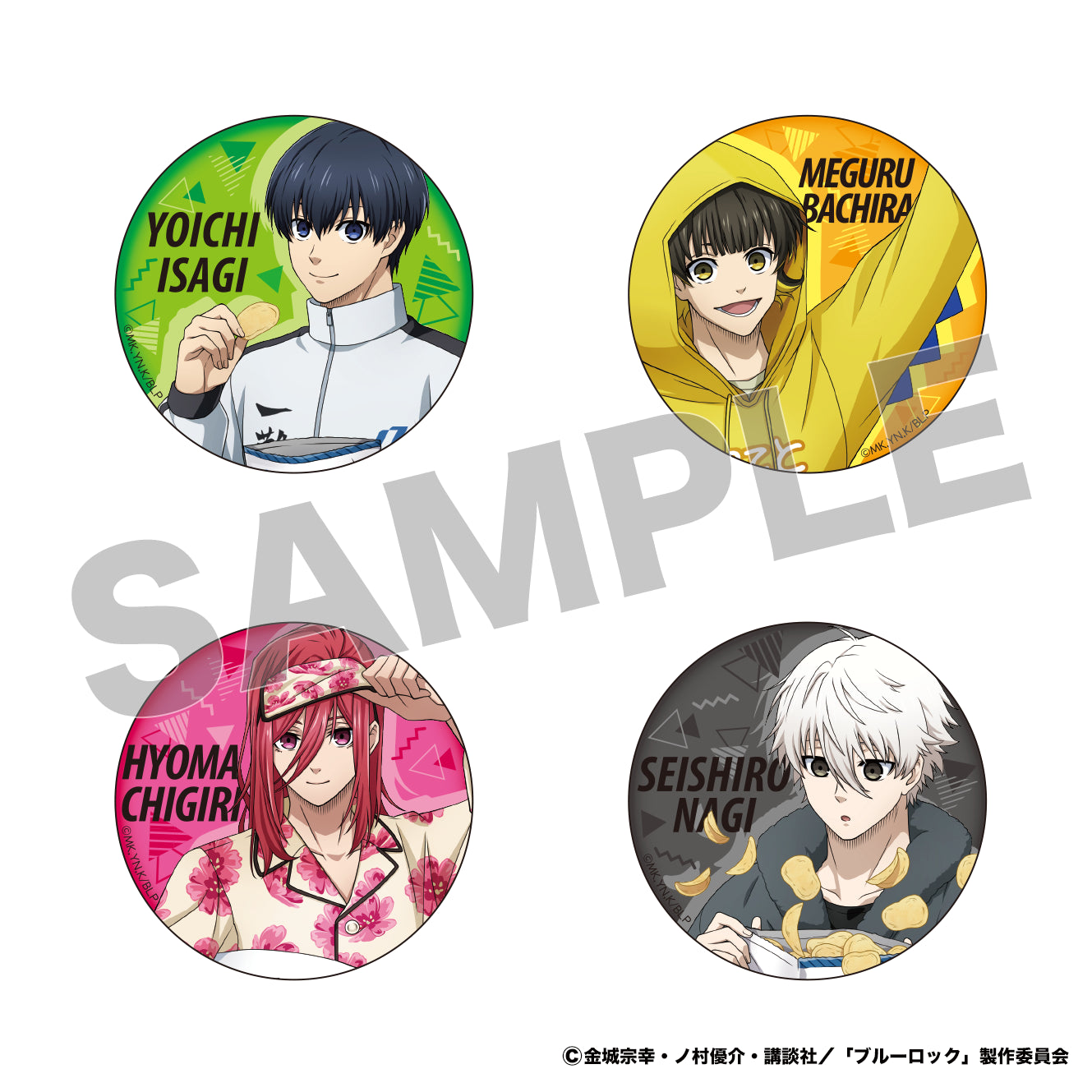 ブルーロック_トレーディング描き下ろし缶バッジ (単位/BOX)