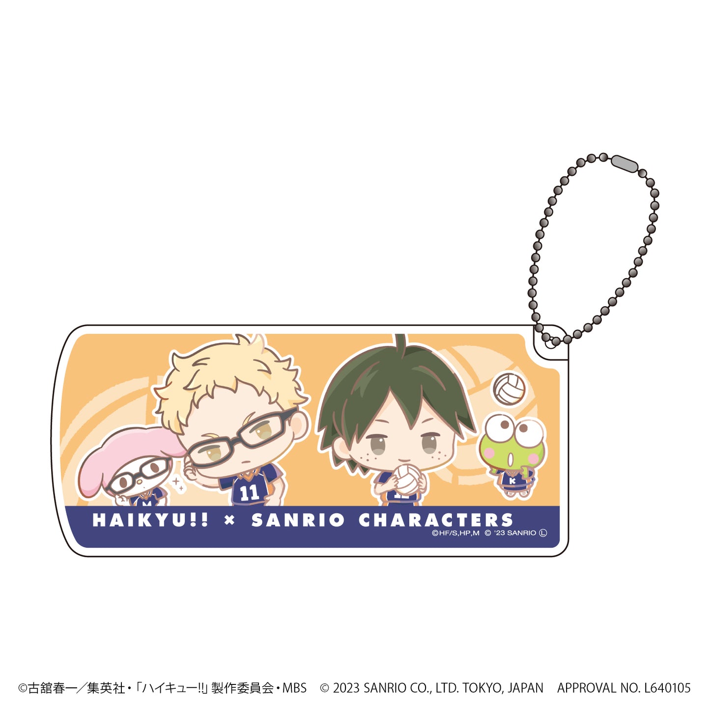 ハイキュー!!×サンリオキャラクターズ_スライド式小物ケース02/Bパターン(ミニキャライラスト)