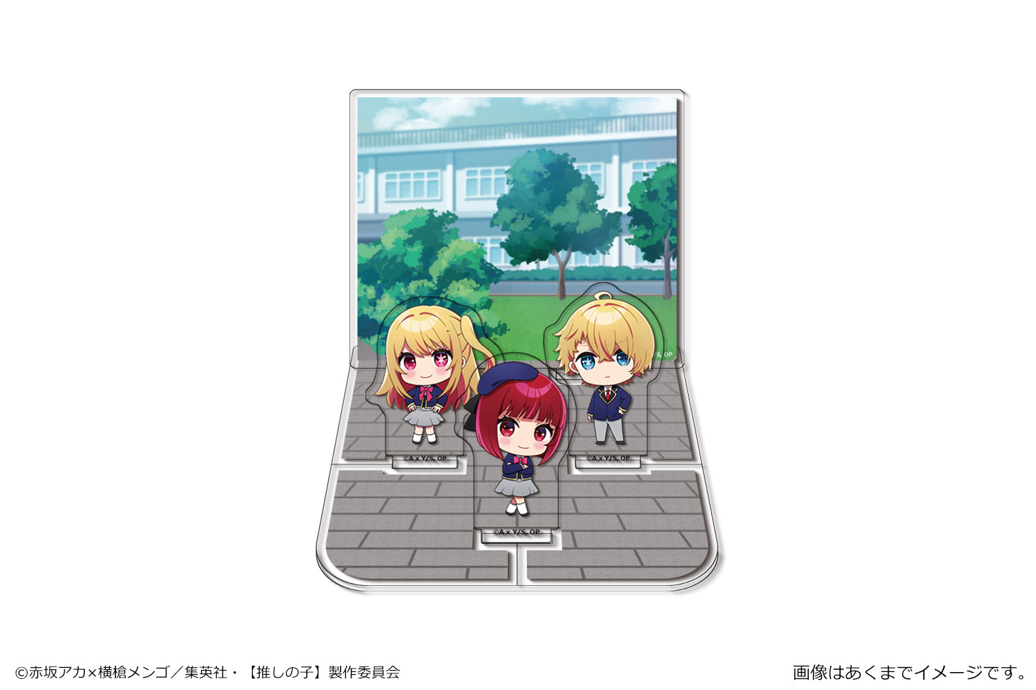 推しの子_アクリルジオラマスタンド 03 アクア&ルビー&有馬かな