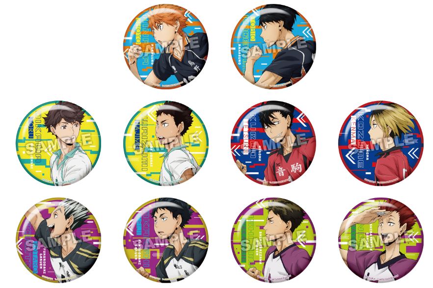 ハイキュー!!_カラパレ ダッシュトレーディング 缶バッジ 1BOX