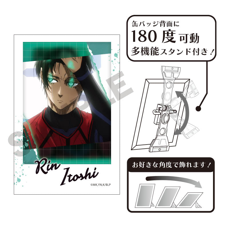 ブルーロック_フォトジェニ缶バッジ 糸師凛 グリッド