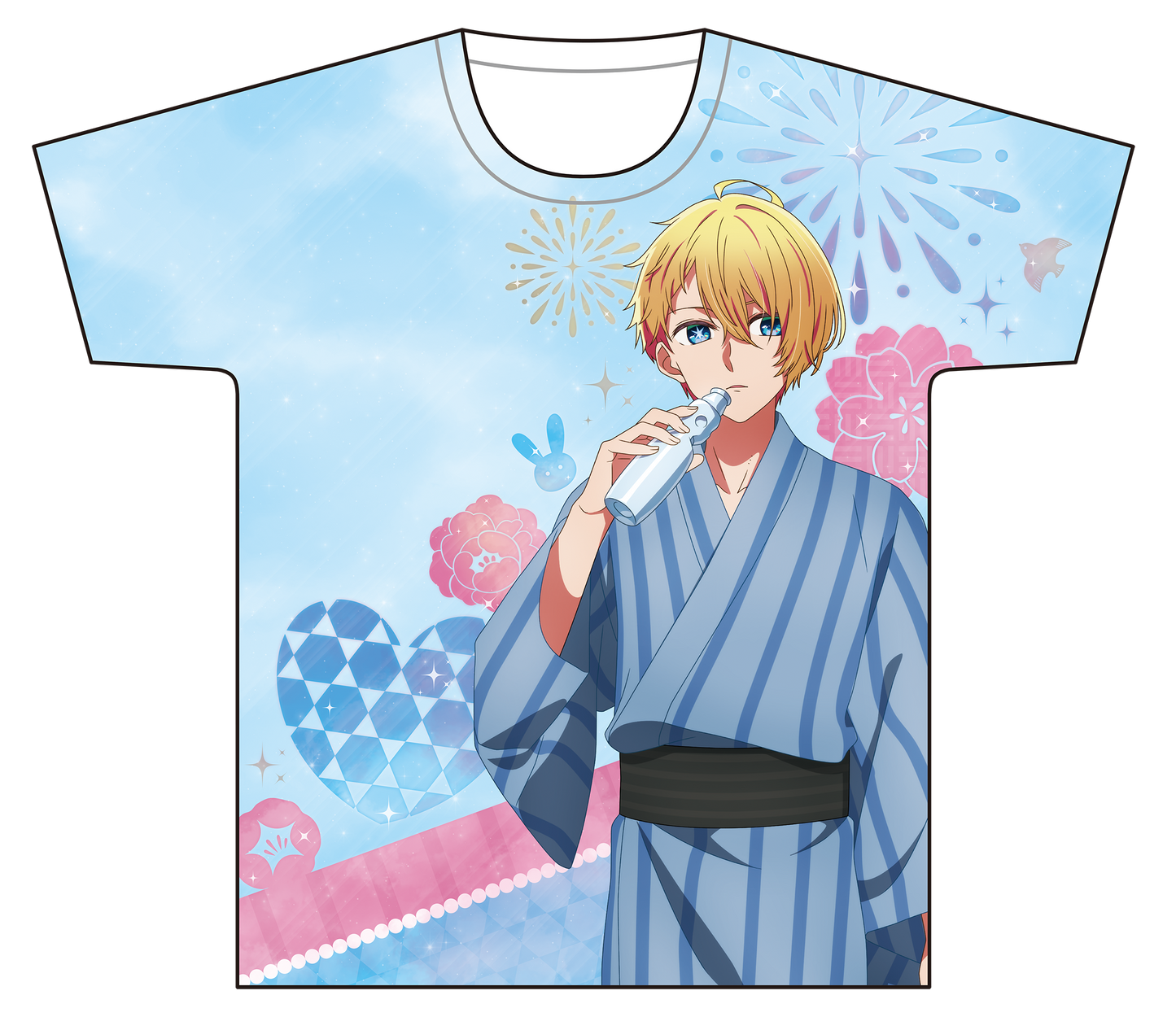 推しの子_フルグラフィックTシャツ/アクア