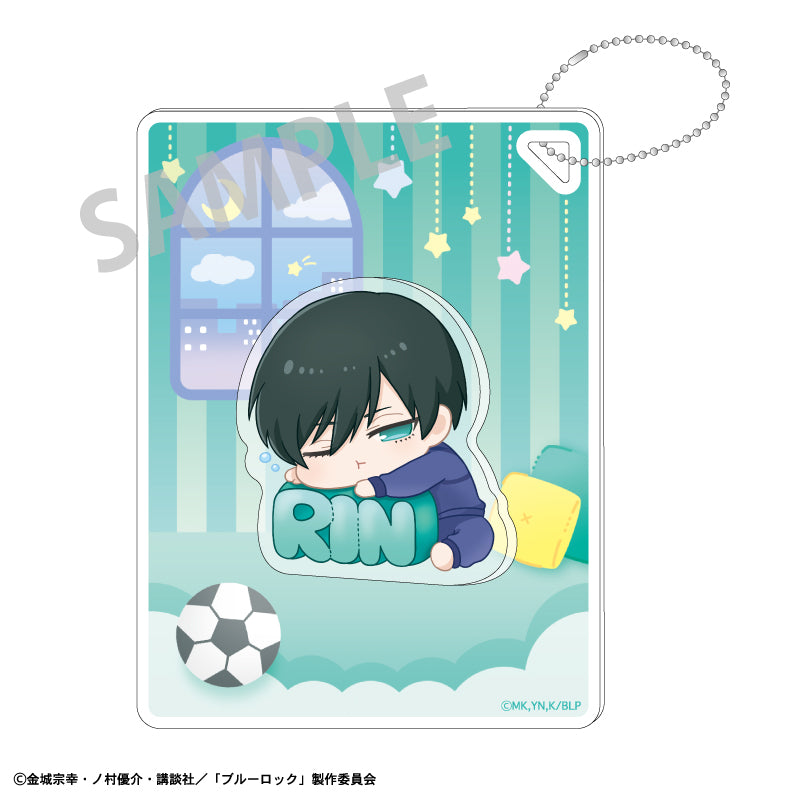 ブルーロック_プチパーツ付きアクリルキーホルダー_糸師凛_ねむネーム