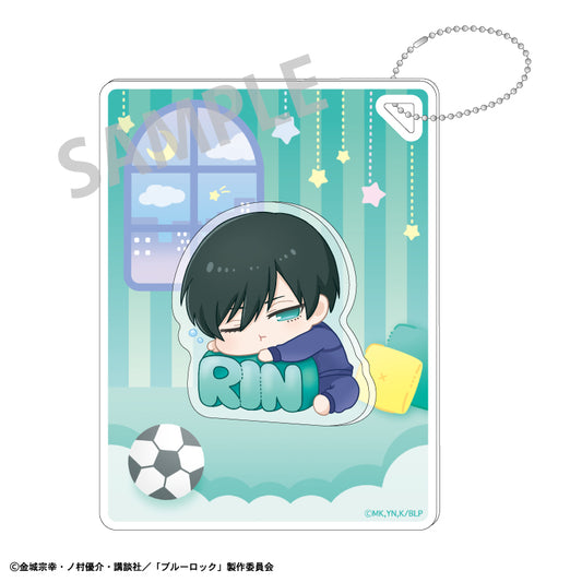 ブルーロック_プチパーツ付きアクリルキーホルダー_糸師凛_ねむネーム