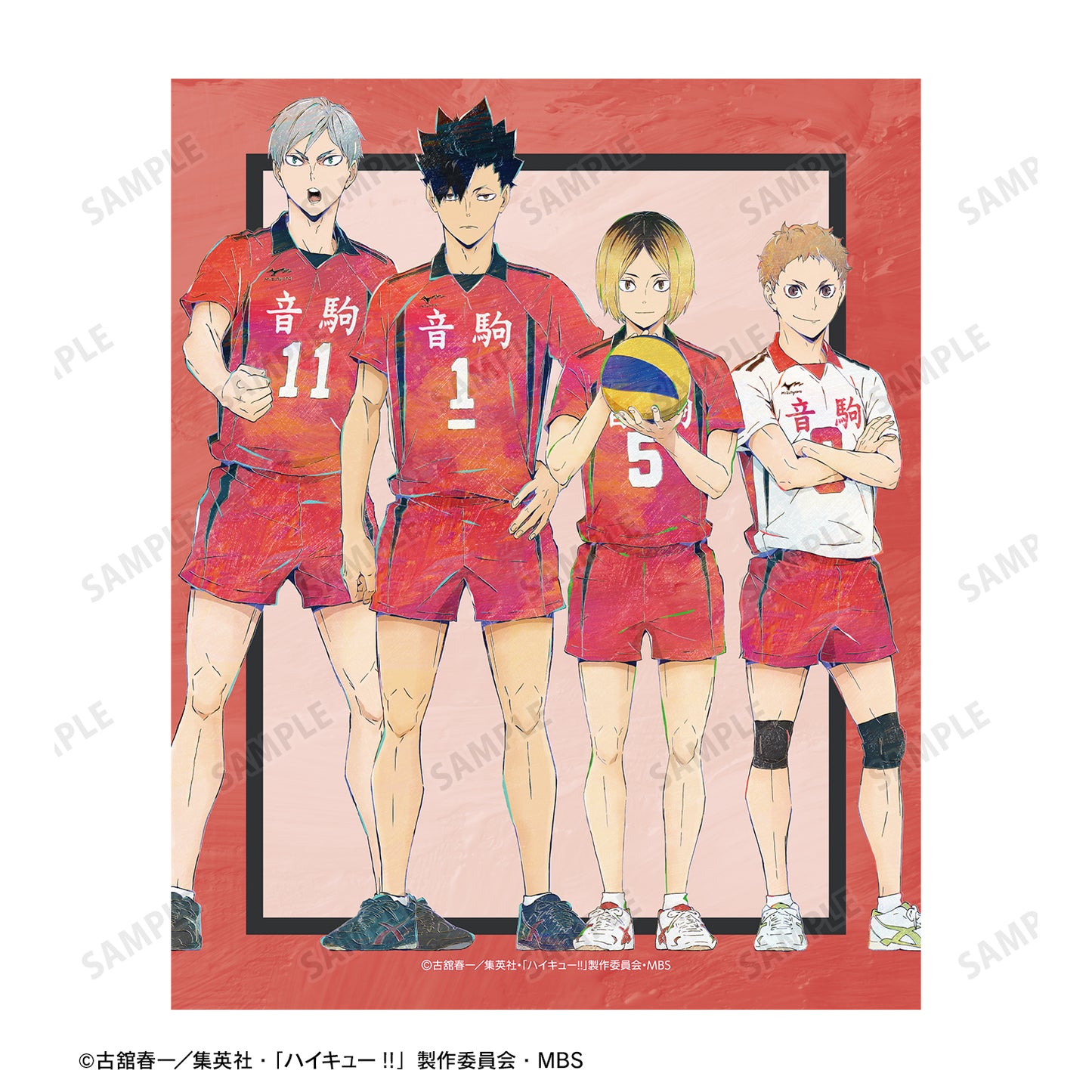 ハイキュー!!_音駒高校 Ani-Art 第6弾 キャンバスボード
