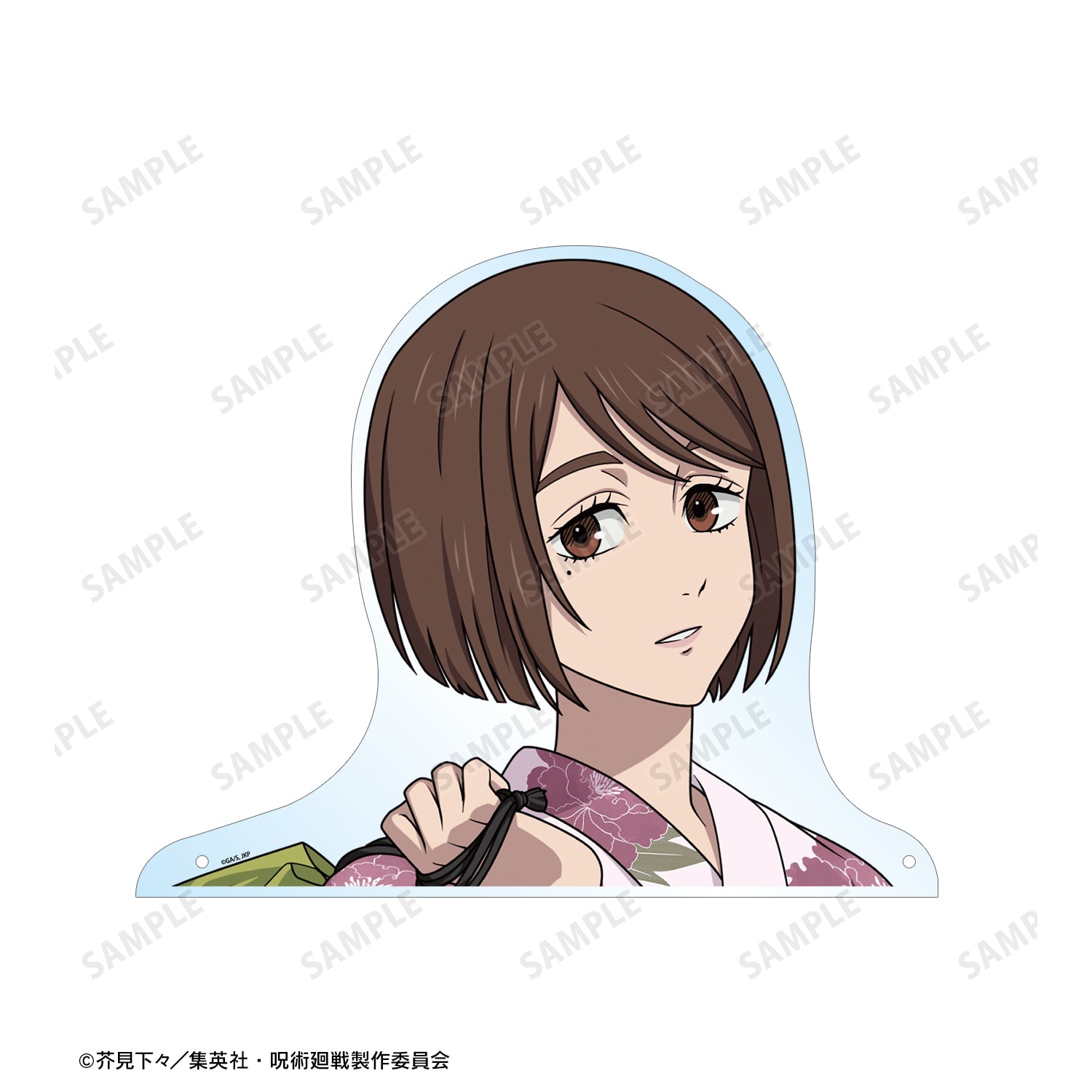 呪術廻戦_ 花やしきコラボ 描き下ろしイラスト 懐玉・玉折 家入硝子 浴衣ver. 特大ダイカットアクリルパネル