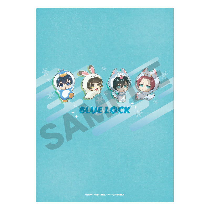 ブルーロック_シングルクリアファイル ブルー きぐるみんず ひんやり