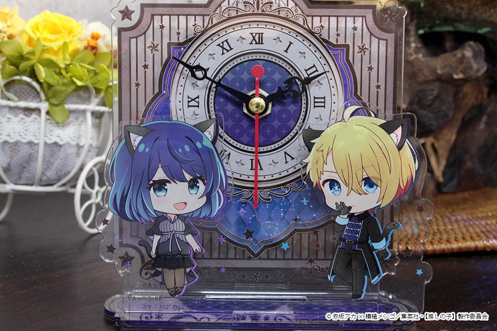 【推しの子】_ぷちちょこアクリル置時計【アクア&黒川あかね】黒ドレス