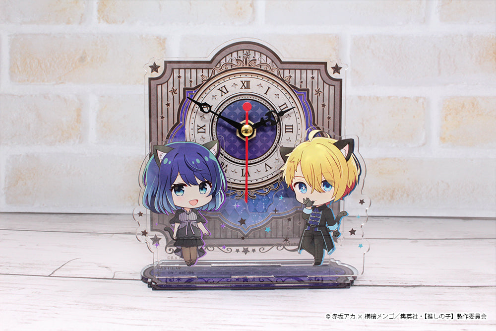 【推しの子】_ぷちちょこアクリル置時計【アクア&黒川あかね】黒ドレス