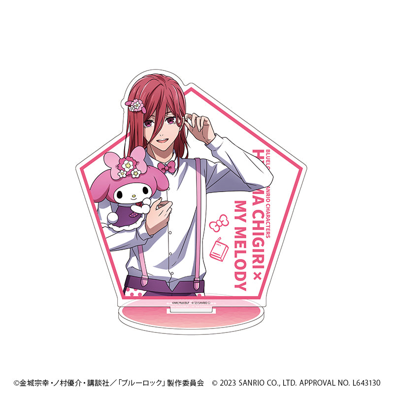 ブルーロック×サンリオキャラクターズ_キャラアクリルフィギュア14/千切豹馬×マイメロディ バストアップデザイン(描き下ろしイラスト)