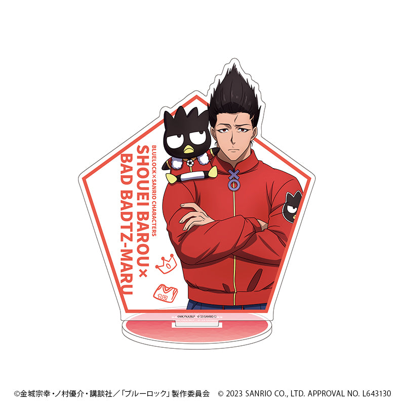 ブルーロック×サンリオキャラクターズ_キャラアクリルフィギュア15/馬狼照英×バッドばつ丸 バストアップデザイン(描き下ろしイラスト)