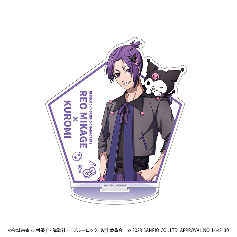 ブルーロック×サンリオキャラクターズ_キャラアクリルフィギュア17/御影玲王×クロミ バストアップデザイン(描き下ろしイラスト)