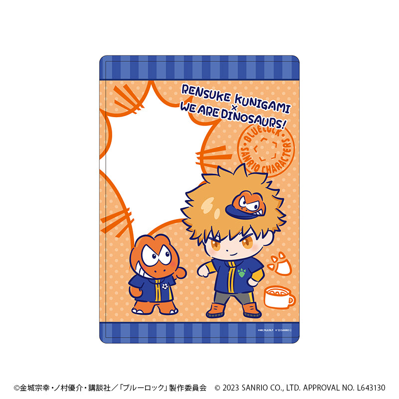 ブルーロック×サンリオキャラクターズ_キャラクリアケース03/國神錬介×ウィアーダイナソアーズ(ミニキャライラスト)