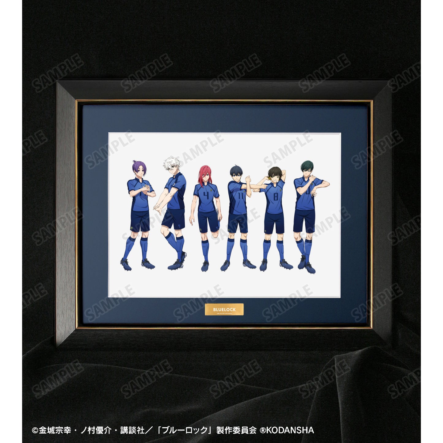 ブルーロック_描き下ろしイラスト 集合 試合前の準備中ver. キャラファイングラフ