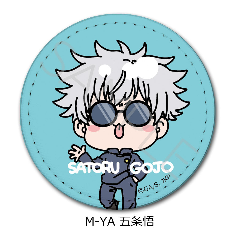 呪術廻戦 -懐玉・玉折-_第2弾 レザーバッジ(丸形) Mocho-YA 五条悟