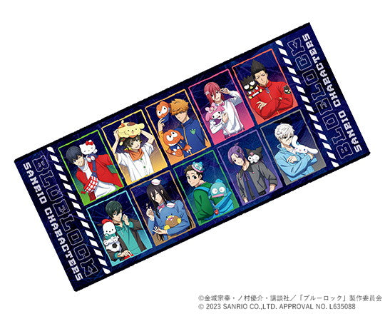 ブルーロック×サンリオキャラクターズ_フェイスタオル(描き下ろしイラスト)