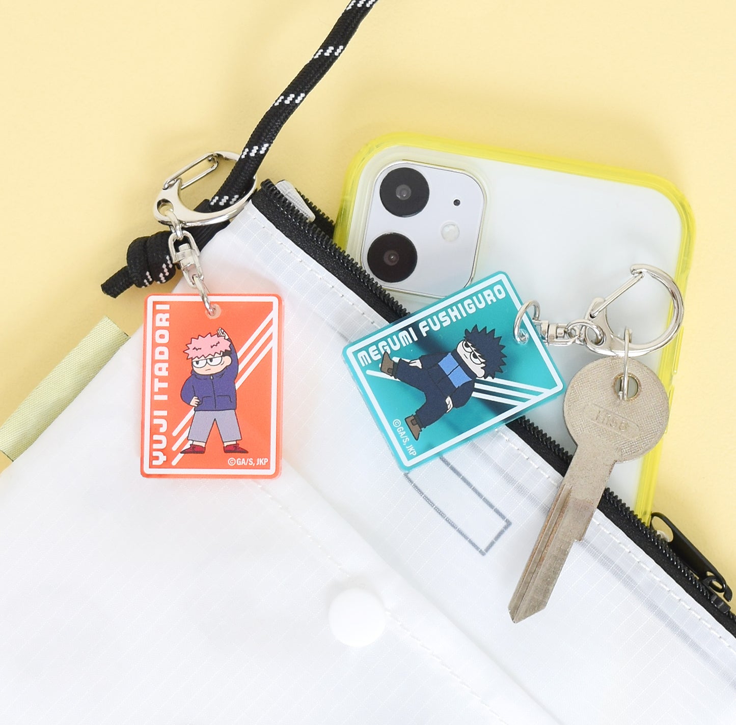 呪術廻戦_ジロリラバー塗装アクリルキーホルダー~体操ver~(七海 建人)