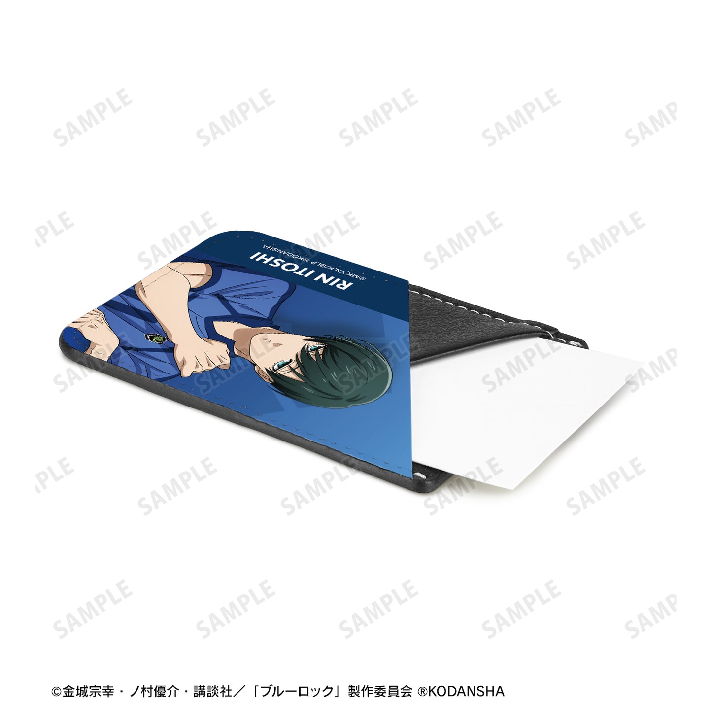 ブルーロック_描き下ろしイラスト 糸師 凛 試合前の準備中ver. スマホカードポケット