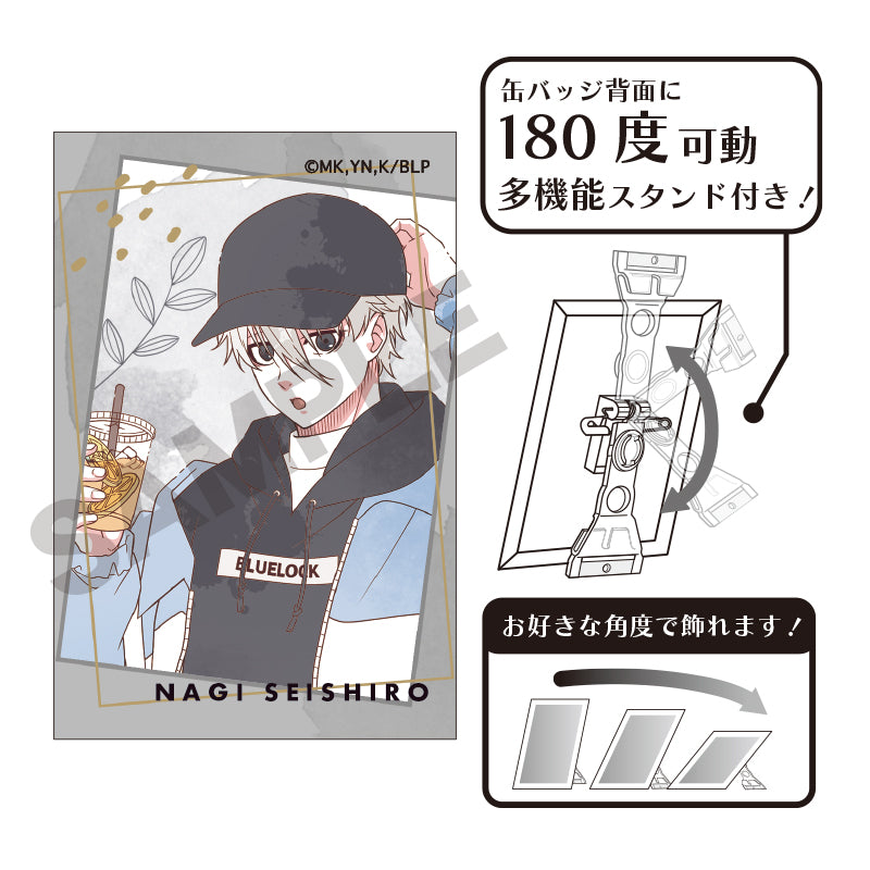 ブルーロック_アート缶バッジ 凪誠士郎 ニュアンスカラー