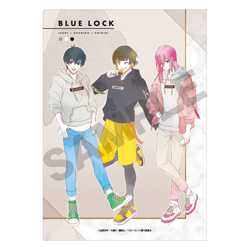 ブルーロック_シングルクリアファイル ベージュ ニュアンスカラー