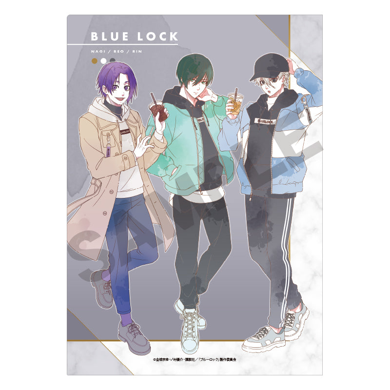 ブルーロック_シングルクリアファイル ブラック ニュアンスカラー