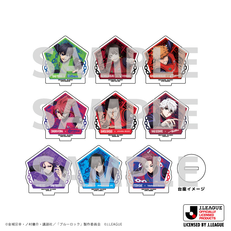 ブルーロック×Jリーグ_アクリルぷちスタンド01/ビブスデザインver. ボックス BOX1(全9種)(描き下ろしイラスト)