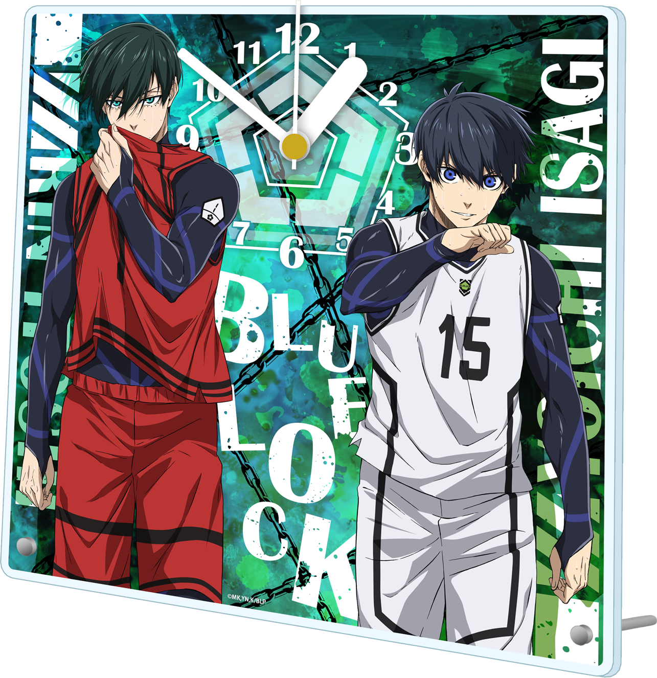 ブルーロック_アクリル置時計【潔 世一&糸師 凛】