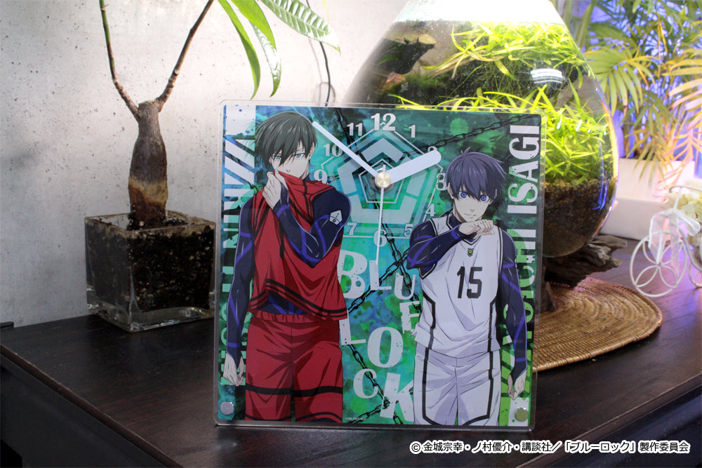 ブルーロック_アクリル置時計【潔 世一&糸師 凛】