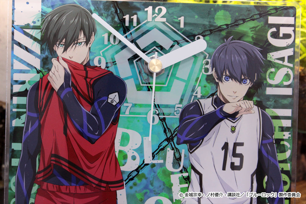 ブルーロック_アクリル置時計【潔 世一&糸師 凛】