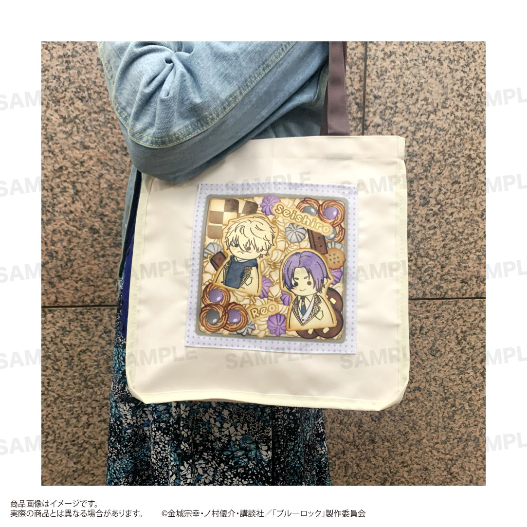 ブルーロック_パイピング正方形トートバッグ(うぃむぱてぃすりー) 凪 誠士郎&御影玲王