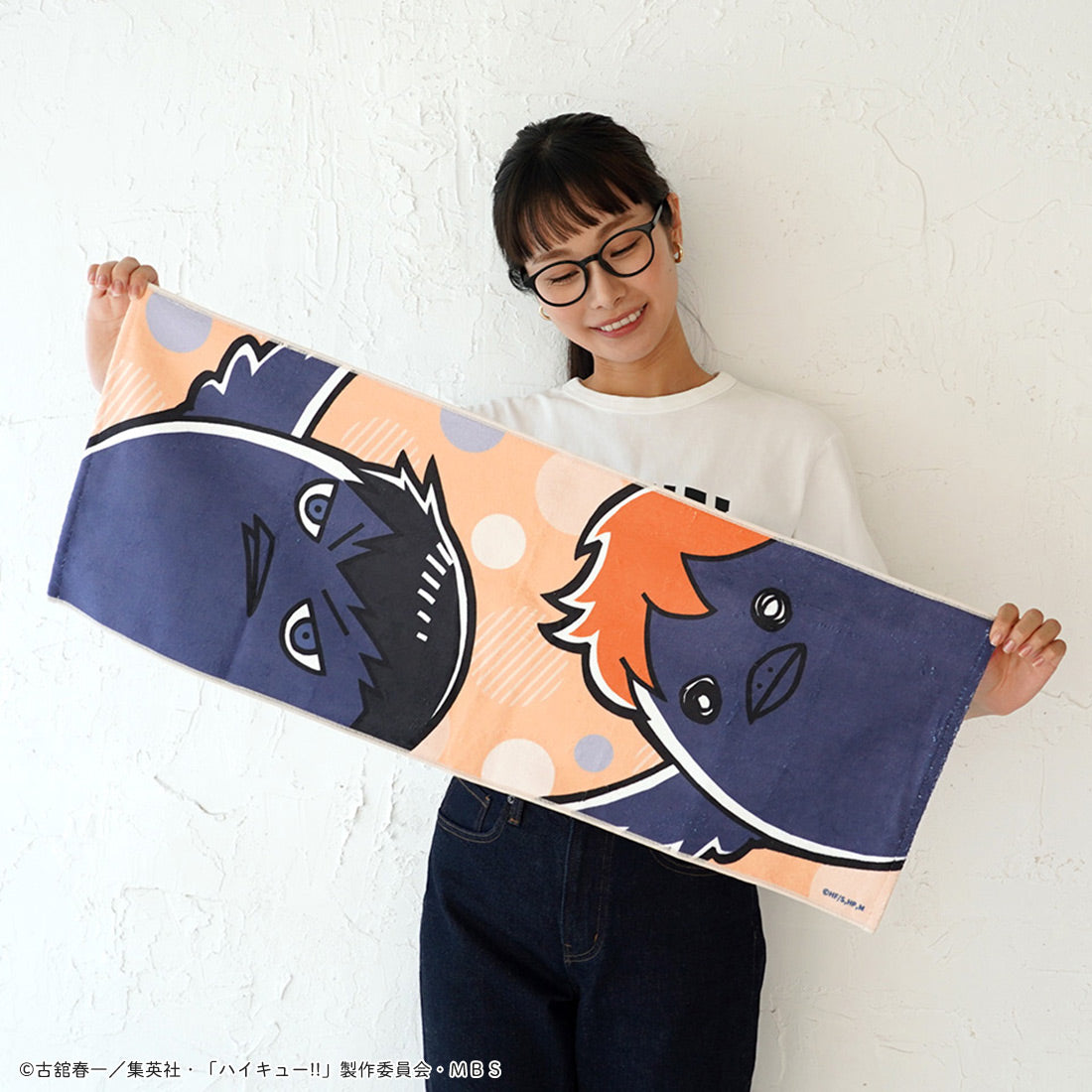 ハイキュー!!_フェイスタオル 烏野高校