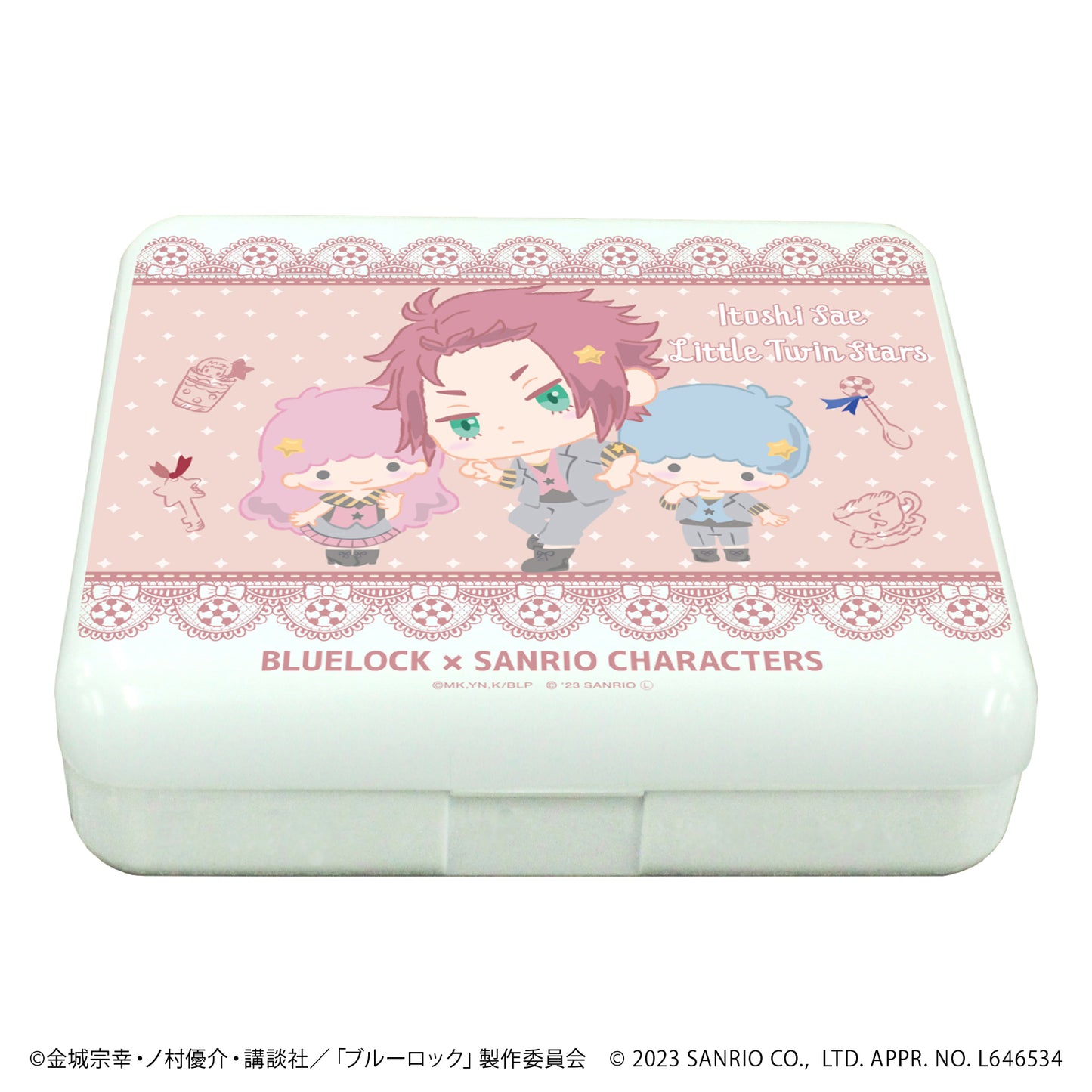 ブルーロック×サンリオキャラクターズ_小物ケース08/糸師冴×リトルツインスターズ(ミニキャライラスト)