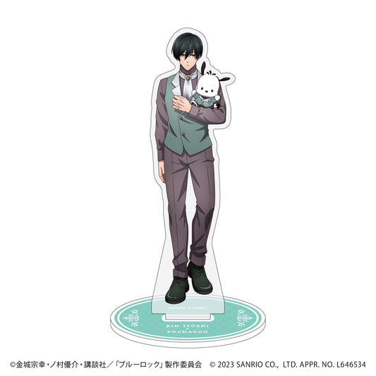 ブルーロック×サンリオキャラクターズ_キャラアクリルフィギュア27/糸師凛×ポチャッコ(描き下ろしイラスト)