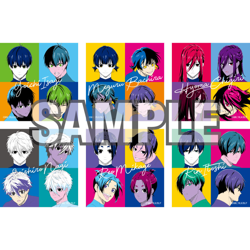 ブルーロック_ビッグ正方形缶バッジ ポップアート (潔世一)