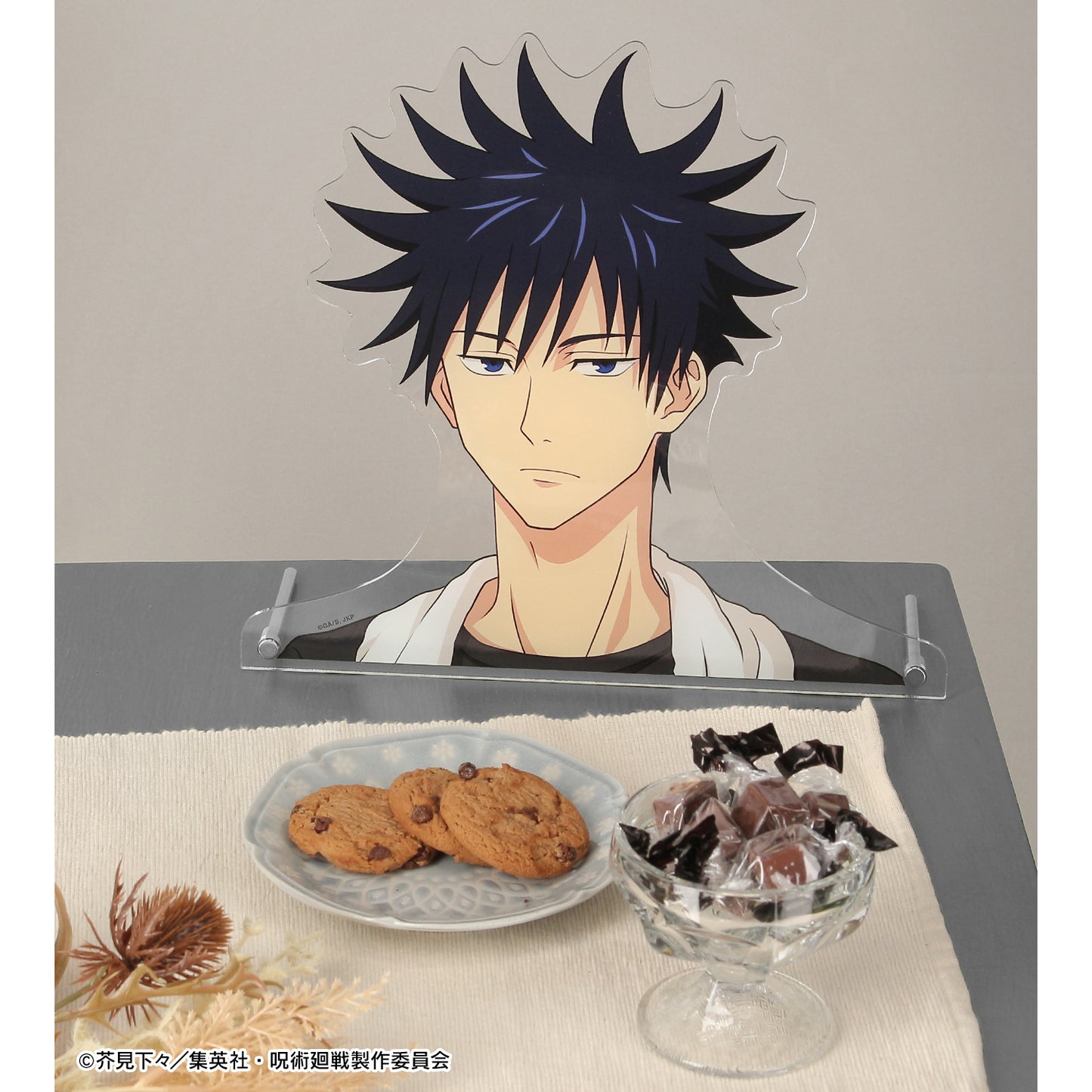 呪術廻戦_東武動物公園コラボ 描き下ろしイラスト 伏黒 恵 飼育係ver. 特大ダイカットアクリルパネル