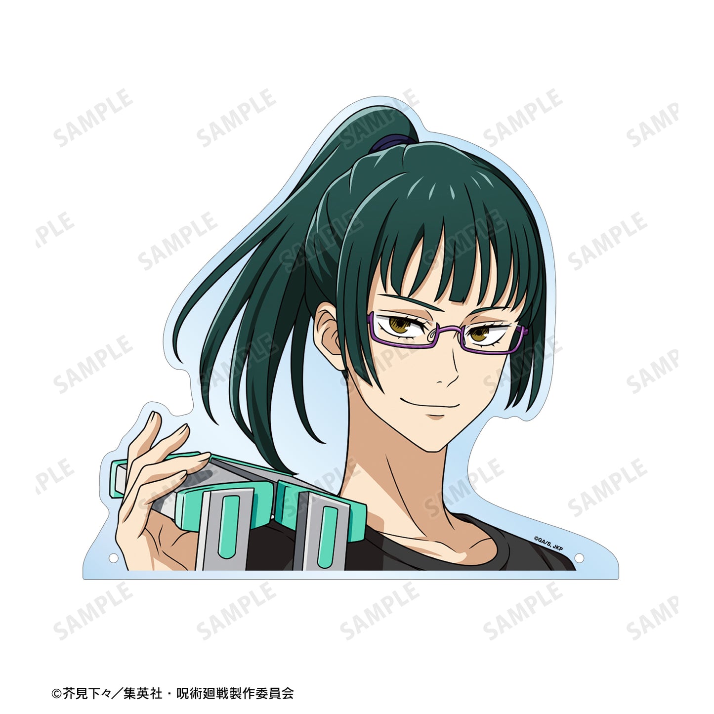 呪術廻戦_東武動物公園コラボ 描き下ろしイラスト 禪院真希 飼育係ver. 特大ダイカットアクリルパネル