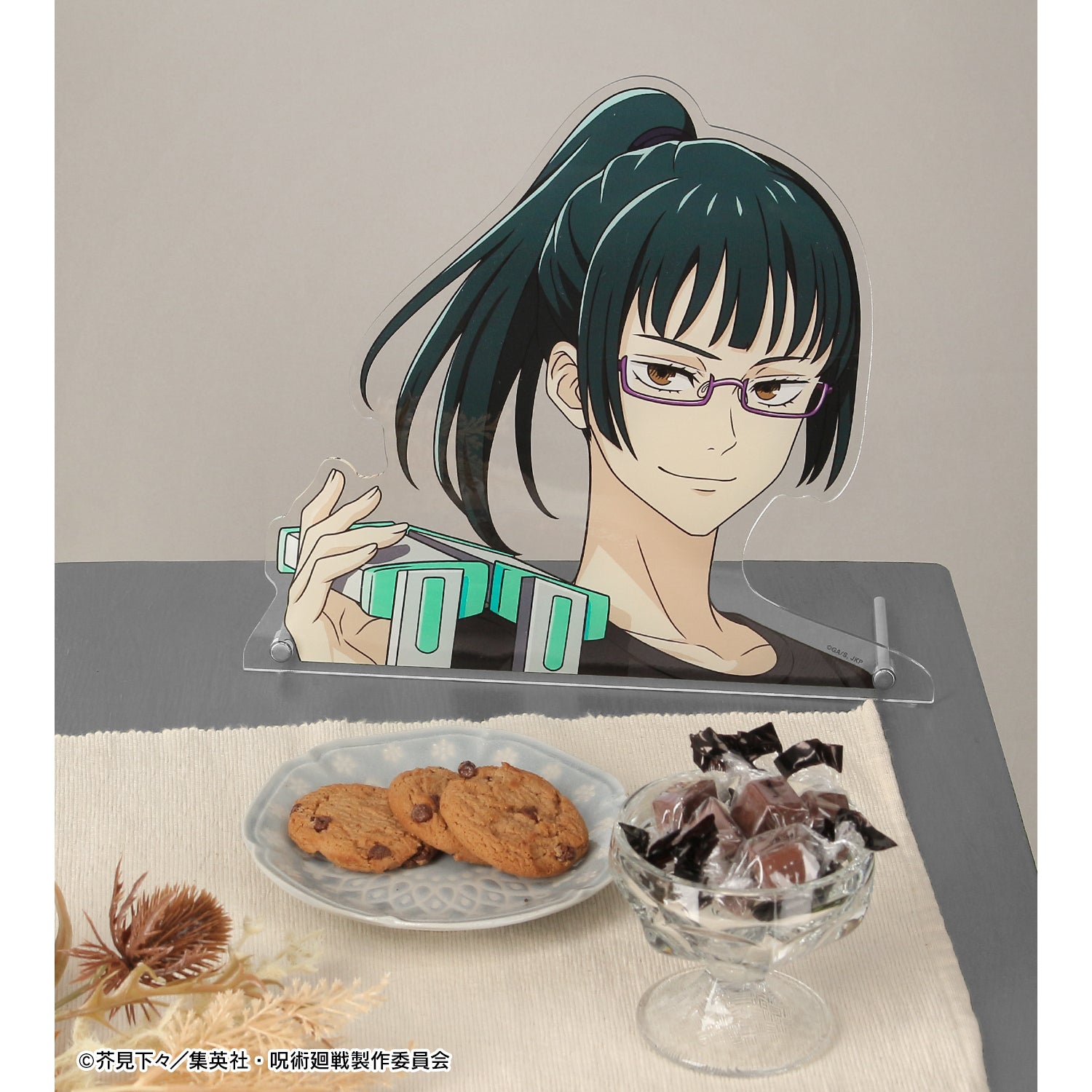 呪術廻戦_東武動物公園コラボ 描き下ろしイラスト 禪院真希 飼育係ver. 特大ダイカットアクリルパネル