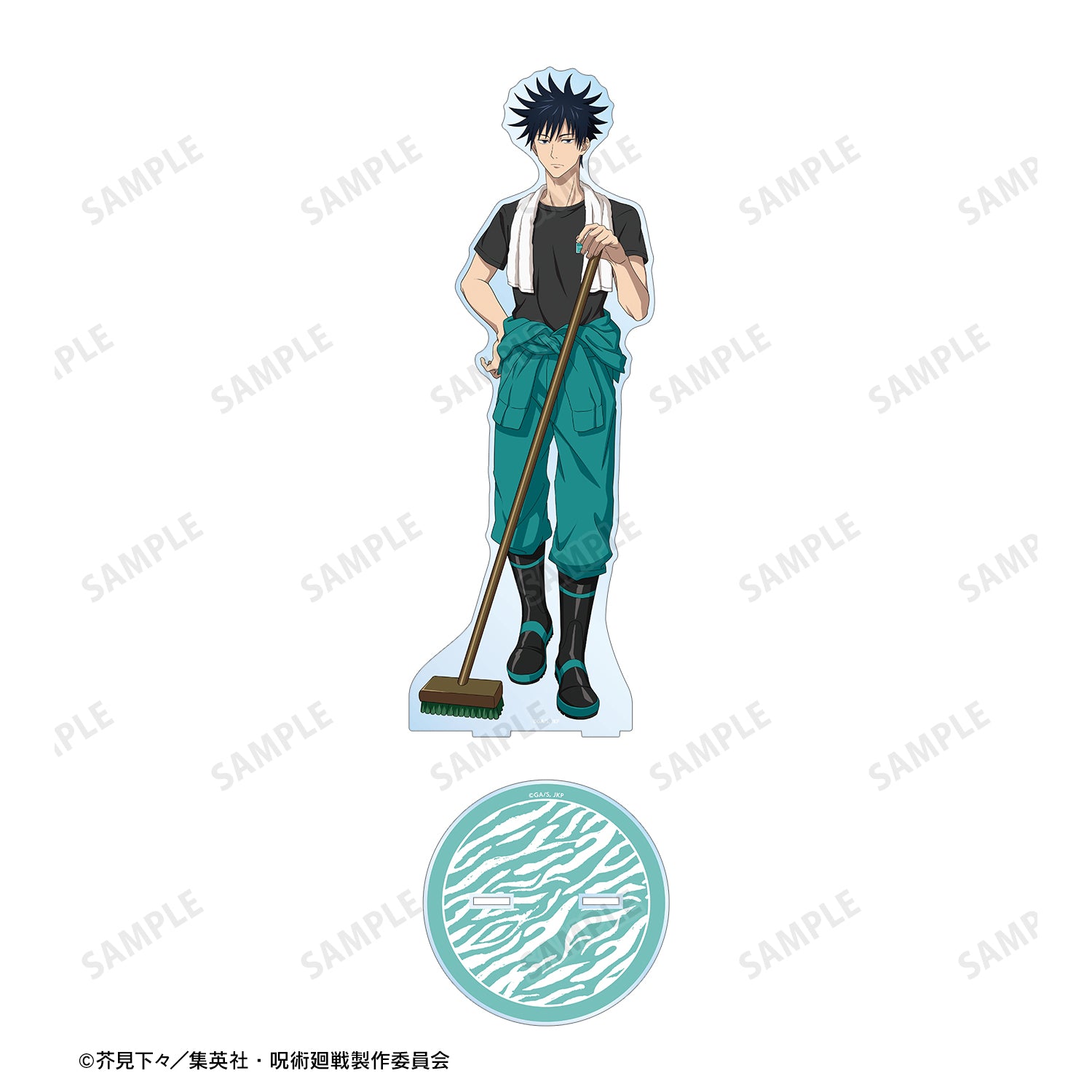 呪術廻戦_東武動物公園コラボ 描き下ろしイラスト 伏黒 恵 飼育係ver. 特大アクリルスタンド