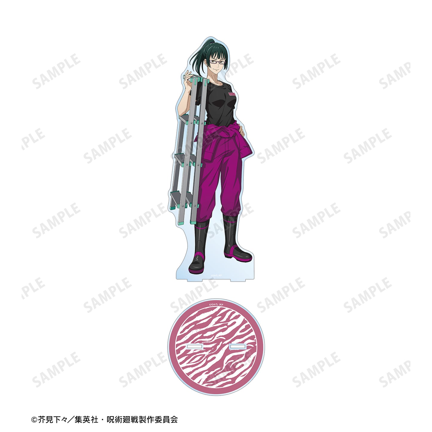 呪術廻戦_東武動物公園コラボ 描き下ろしイラスト 禪院真希 飼育係ver. 特大アクリルスタンド