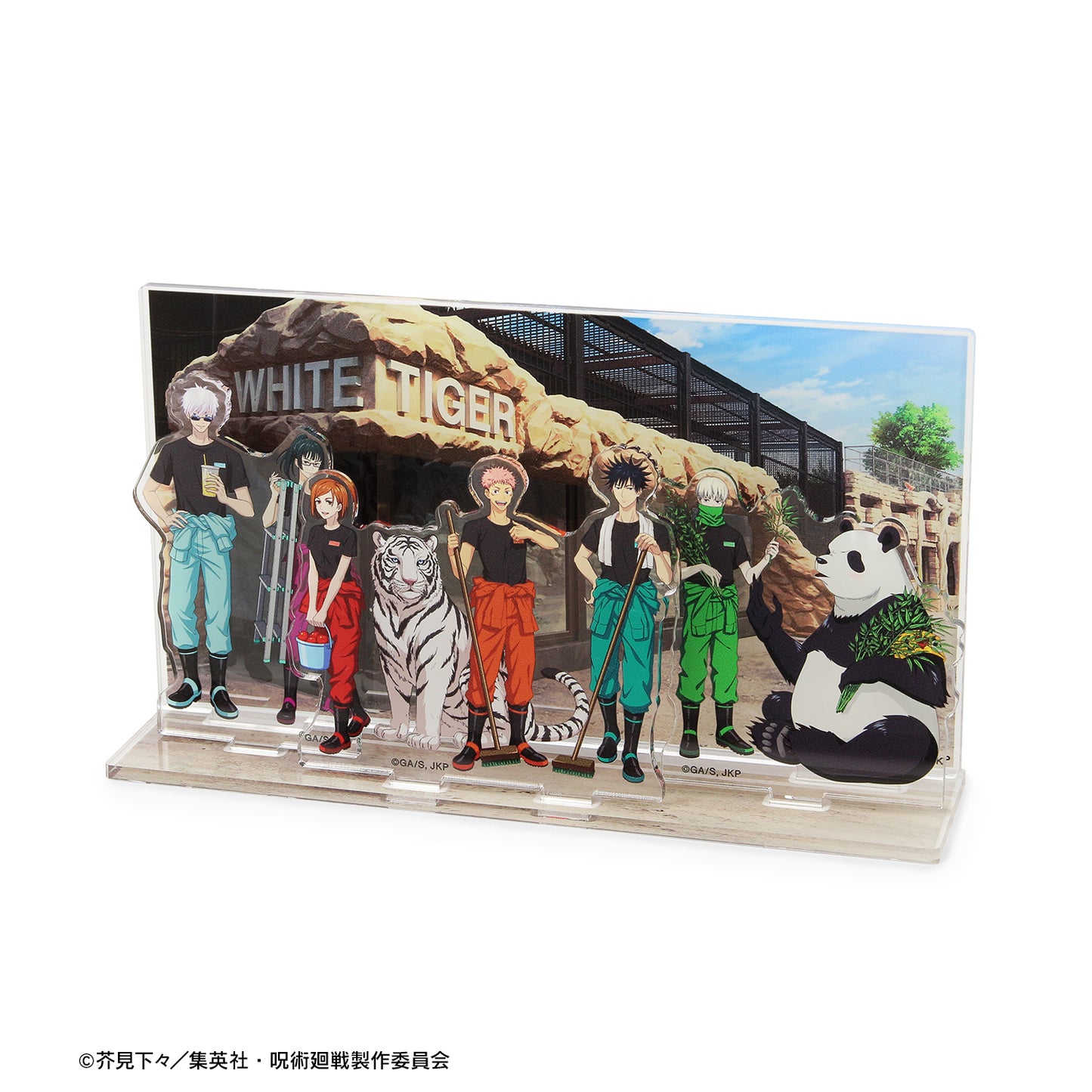 呪術廻戦_東武動物公園コラボ 描き下ろしイラスト 飼育係ver. アクリルジオラマ